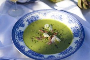 Donal Skehan's Pea Mint and Ham Hock Soup